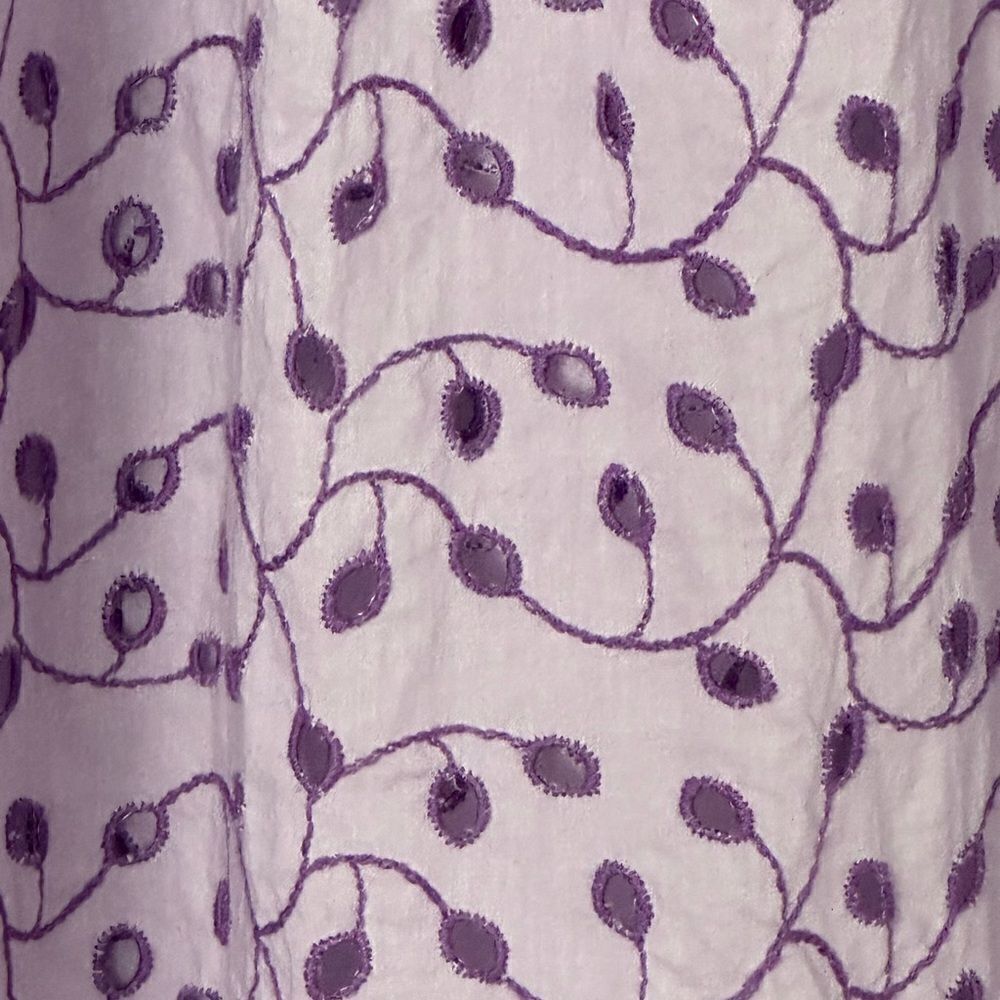 Momoni Zelda Maxi Skirt in Lilac Eyelet| Size 8 - Picture 7 of 10